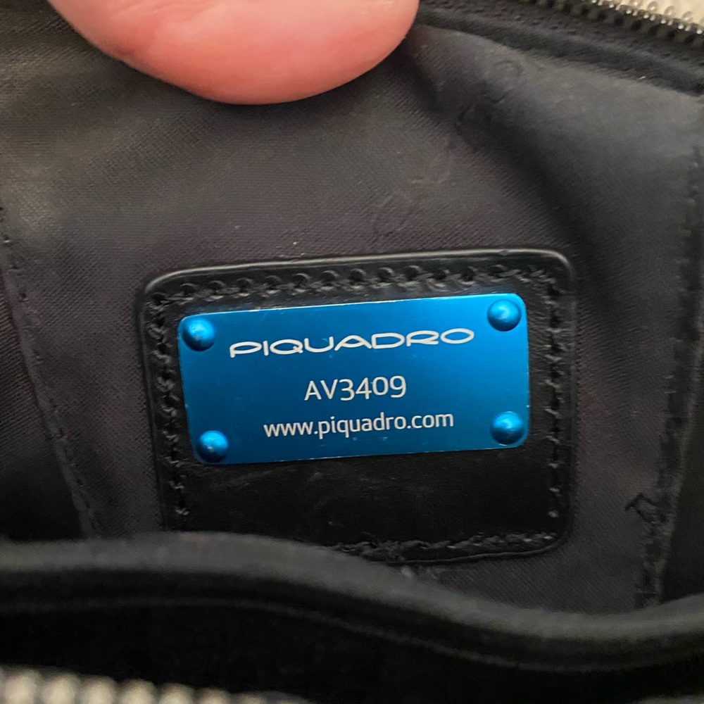 Piquadro Leather Crossbody Bag - Picture 7 of 8